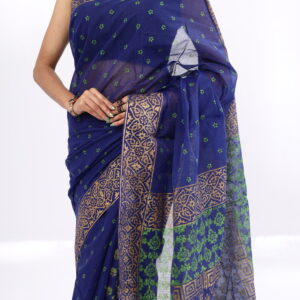 wood block saree