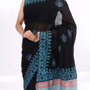 wood block saree